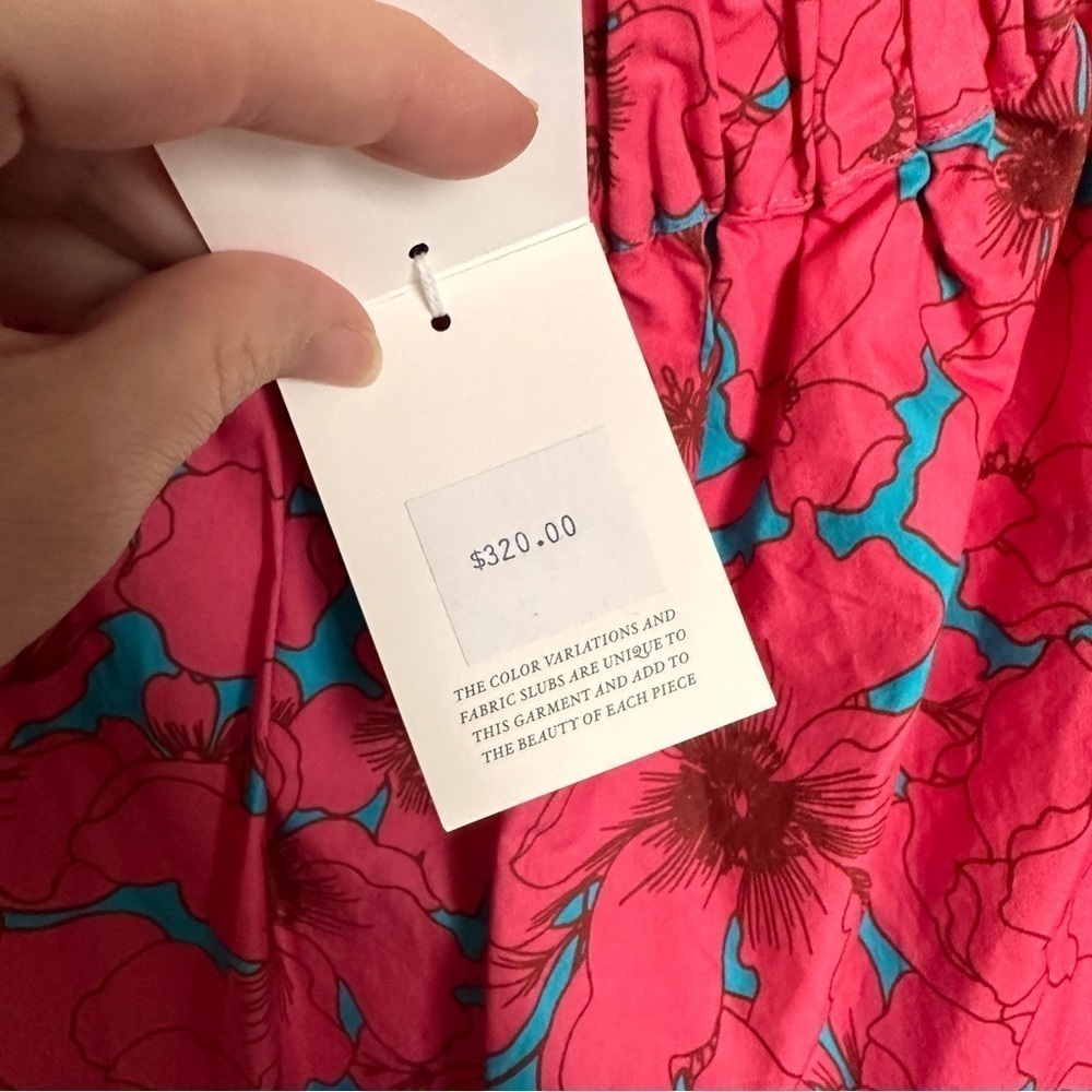XÍRENA Maisie Tiered Cotton Poplin Maxi Dress M - Picture 6 of 10
